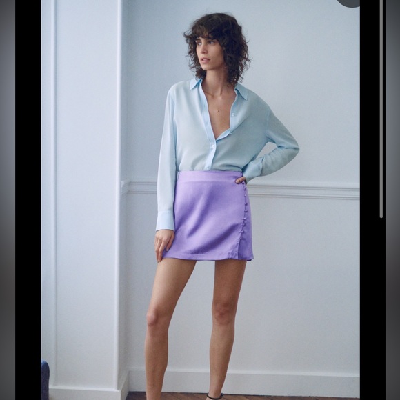 ZARA 100% SILK BLOUSE - Picture 3 of 8